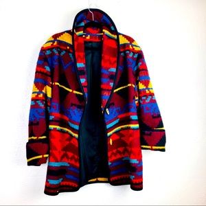 Navajo jacket Wool SZ M/L Aztec Western Boho VTG
